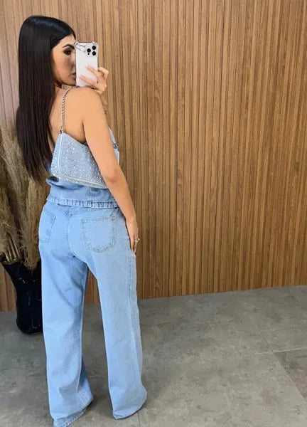 Blusa Jeans Camila - Lavagem Clara