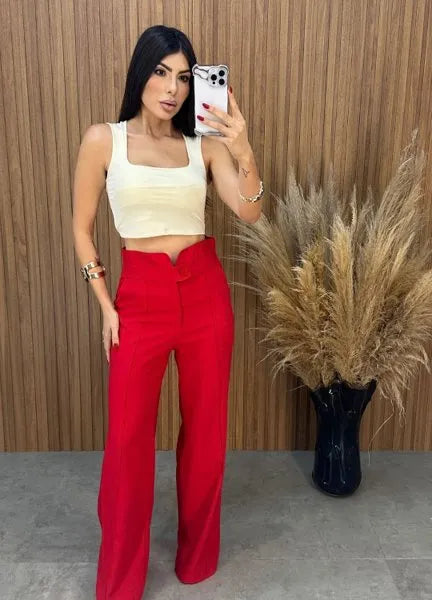 Calça Clochard - Vermelho
