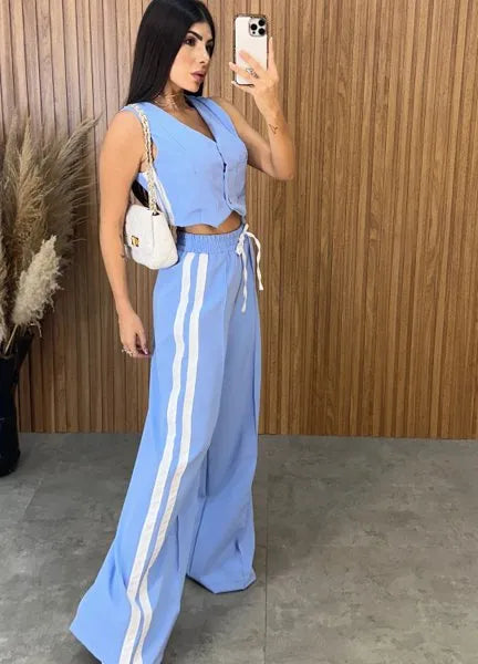 Conjunto Anitta Alfaiataria - Azul