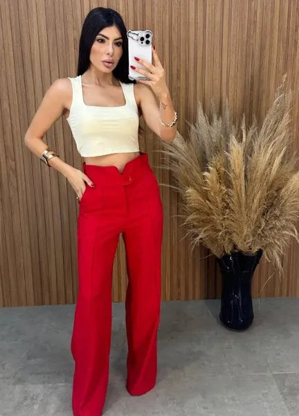 Calça Clochard - Vermelho