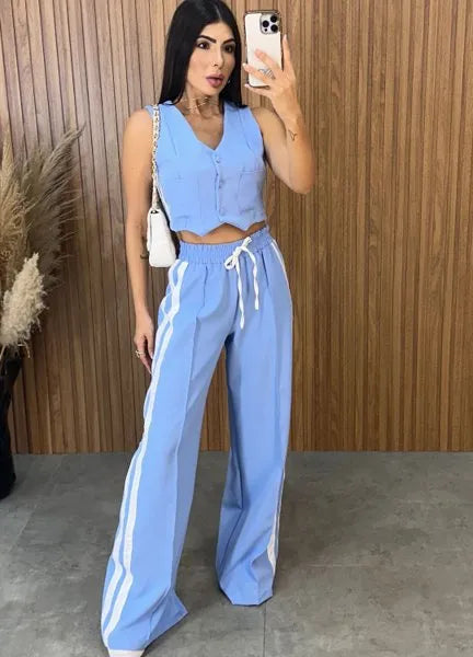 Conjunto Anitta Alfaiataria - Azul