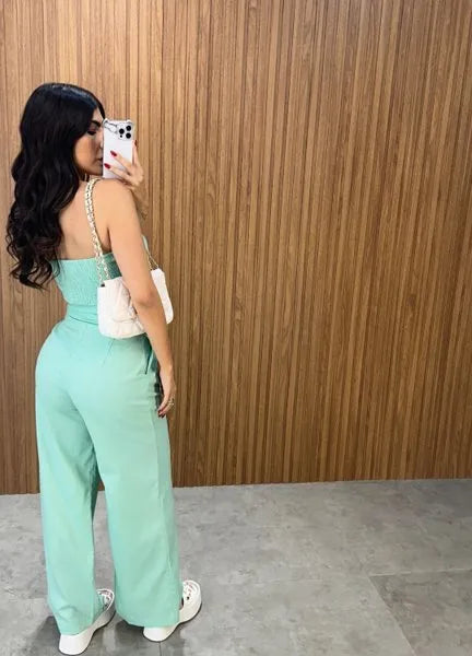 Conjunto Agatha Linho - Verde