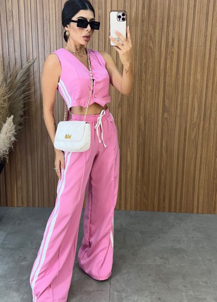 Conjunto Anitta Alfaiataria - Rosa
