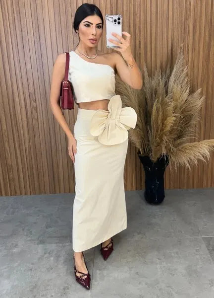 Conjunto Aila Flower - Areia