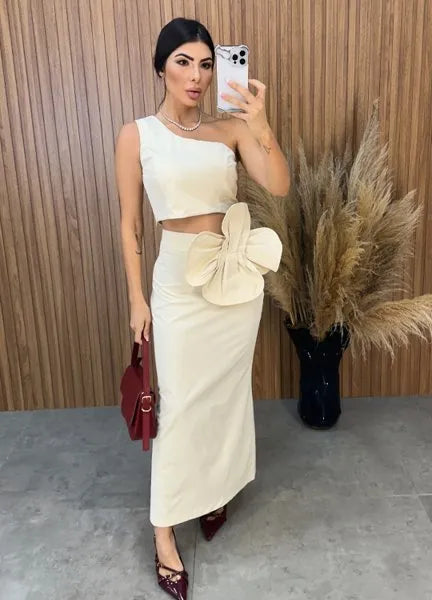 Conjunto Aila Flower - Areia