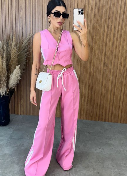 Conjunto Anitta Alfaiataria - Rosa