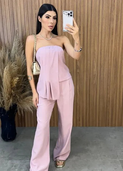 Conjunto Amabel - Rosa Chá