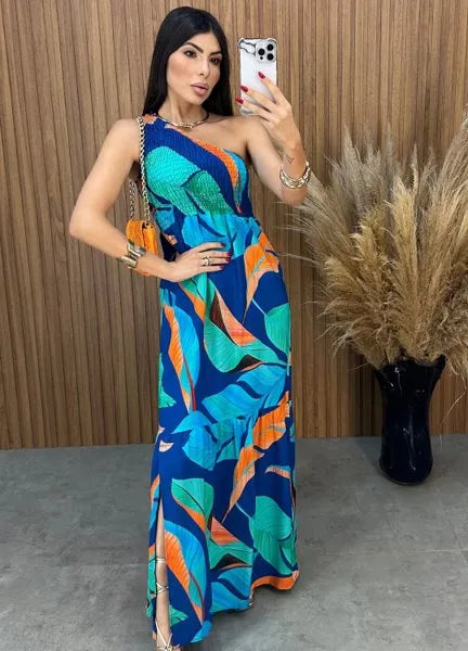 Vestido Maragogi Nula Manga - Verde Água