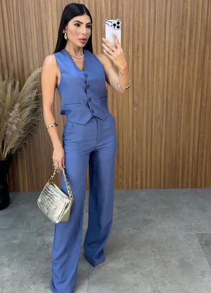 Conjunto Flay - Azul