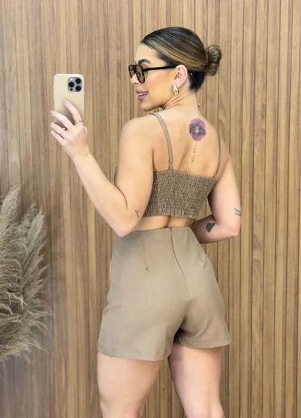 Conjunto Barbara - Marrom