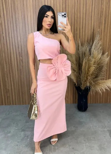 Conjunto Aila Flower - Rosa