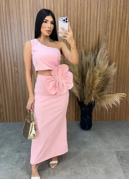Conjunto Aila Flower - Rosa