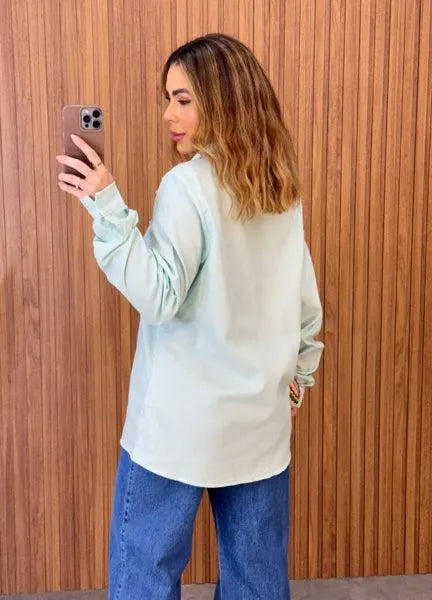 Camisa Linho Mavie - Verde