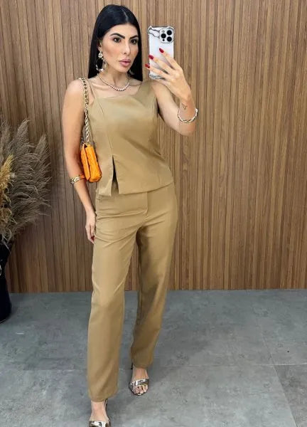 Conjunto Charlotte Alfaiataria - Nude