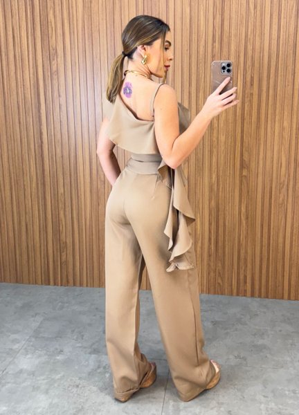Conjunto Luiza Assimétrico - Nude