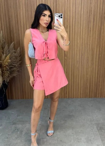 Conjunto Aila Laço - Rosa