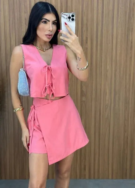 Conjunto Aila Laço - Rosa
