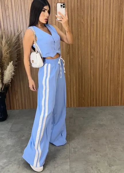 Conjunto Anitta Alfaiataria - Azul