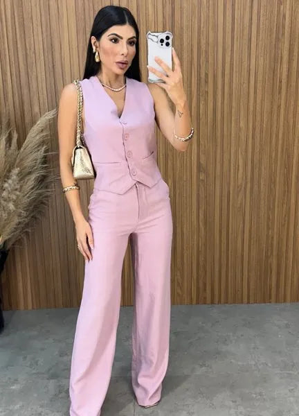 Conjunto Flay - Rosa