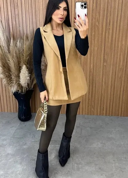 Conjunto lã Amsterdã - Nude