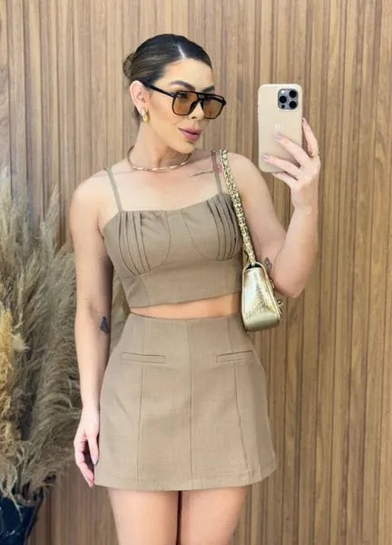 Conjunto Barbara - Marrom