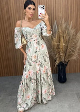 Vestido Mari Floral - Verde