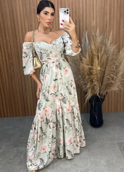 Vestido Mari Floral - Verde