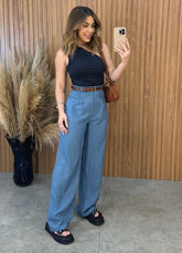 Calça Pantalona Nice - Azul