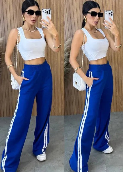 Calça Moletom Trend - Azul