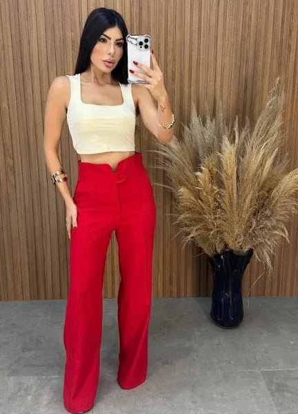Calça Clochard - Vermelho