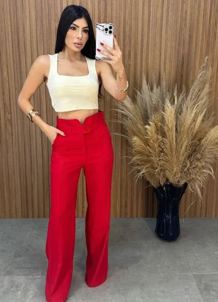 Calça Clochard - Vermelho