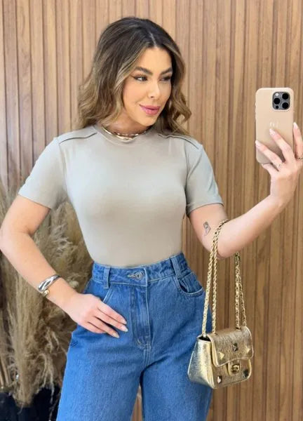Blusa Elise New - Caqui