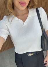 Blusa Débora Tricot - Branca