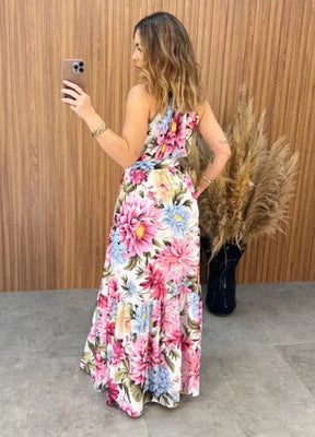 Vestido Noronha Floral - Rosa