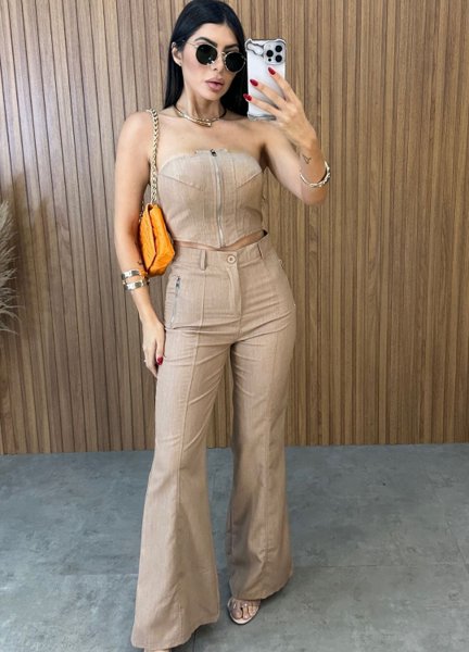 Conjunto Mavie - Nude