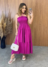 Vestido Nicole - Fúcsia