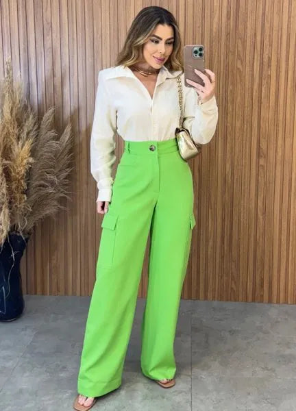 Calça Camile Alfaiataria - Verde