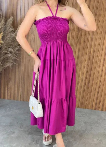 Vestido Nicole - Fúcsia