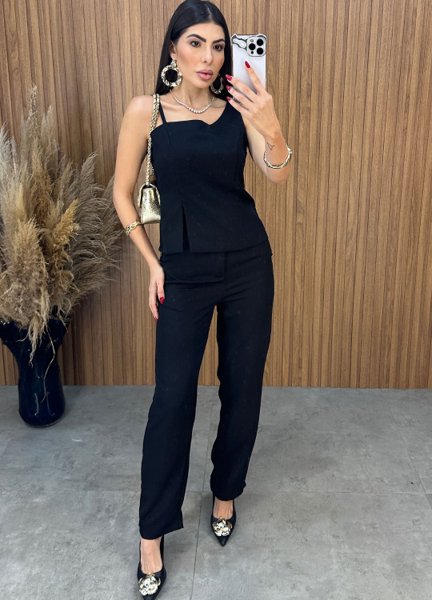 Conjunto Charlotte Alfaiataria - Preto