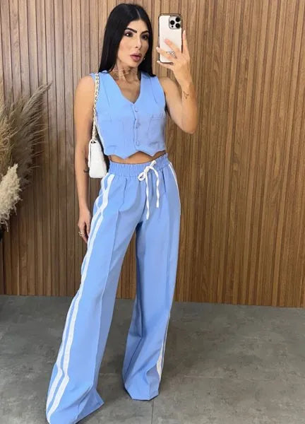 Conjunto Anitta Alfaiataria - Azul