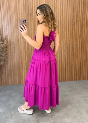 Vestido Nicole - Fúcsia