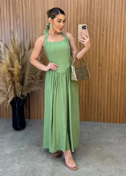 Vestido Melissa - Verde Oliva