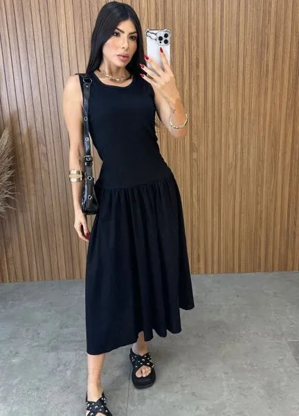 Vestido Veneza - Preto