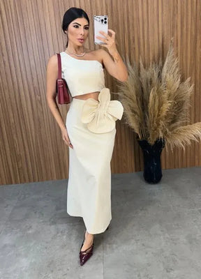 Conjunto Aila Flower - Areia