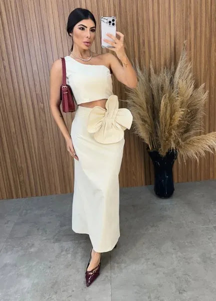 Conjunto Aila Flower - Areia