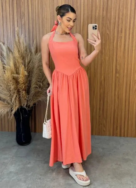 Vestido Melissa - Goiaba