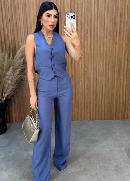 Conjunto Flay - Azul