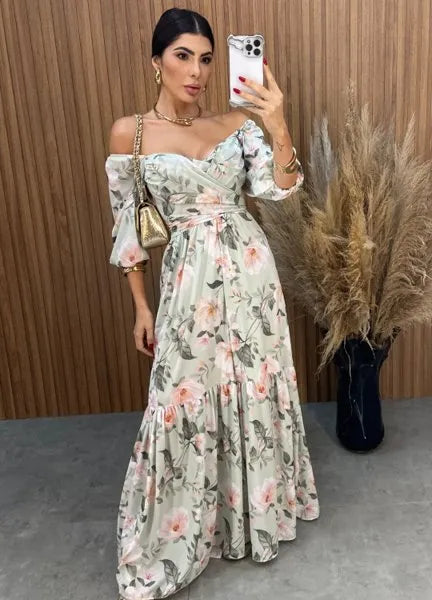 Vestido Mari Floral - Verde