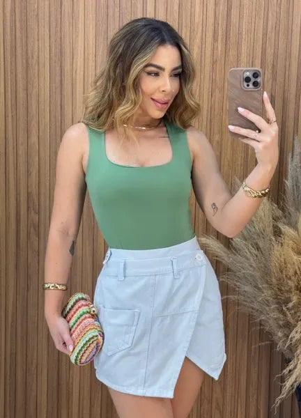 Saia Leticia Envelope - Branco