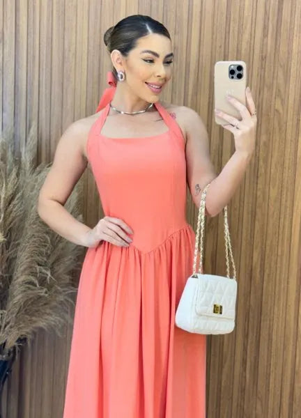 Vestido Melissa - Goiaba
